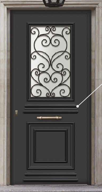 pose de portes d'entrée en PVC